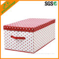 Colorful non woven fabric covered storage box with lips(PRS-813)